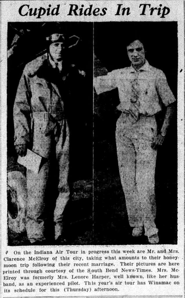 Pilot in flight suit and his wife.